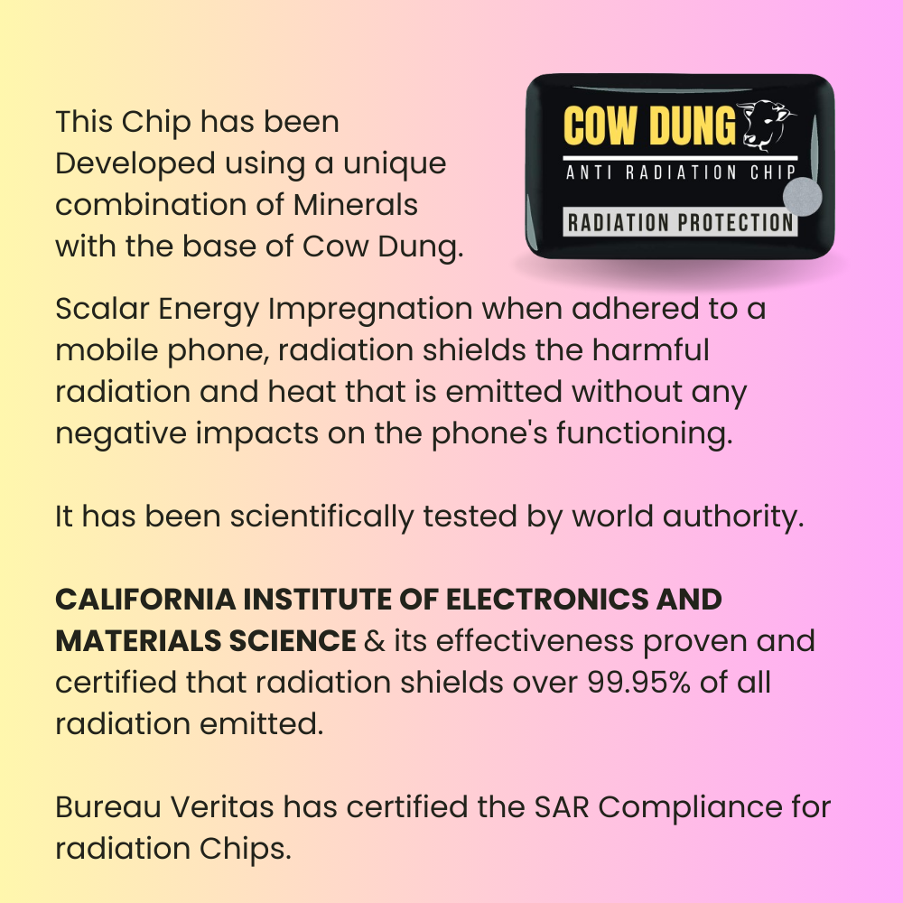 Natural Cow-Dung Anti-Radiation Mobile Chip