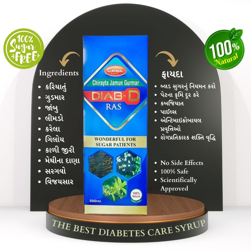 Diab D Ras | An Ayurvedic Diabetes Care Syrup for Men & Women