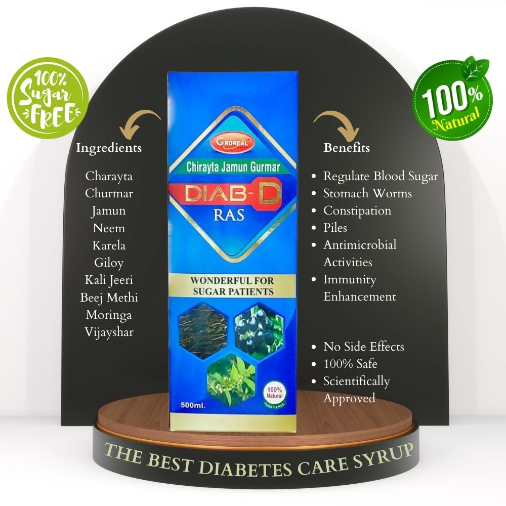 Diab D Ras | An Ayurvedic Diabetes Care Syrup for Men & Women