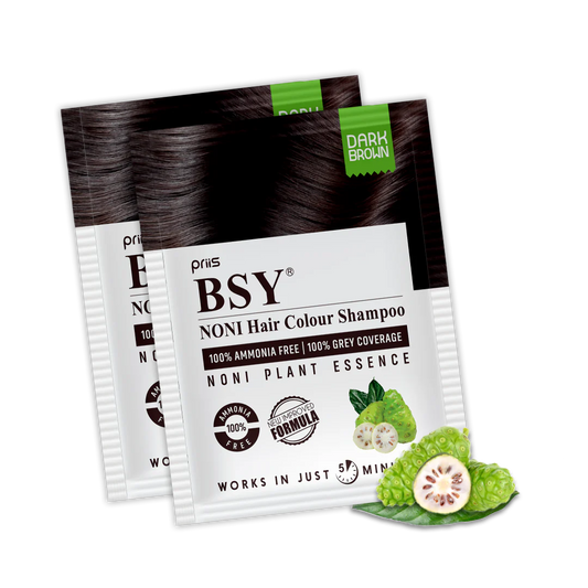 BSY Noni Hair Colour Shampoo 20ml (Dark Brown Colour) (20ml x 20)