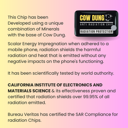 Natural Cow-Dung Anti-Radiation Mobile Chip